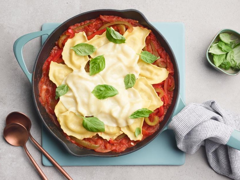 20-Minute Sausage and Pepper Ravioli Skillet.jpeg