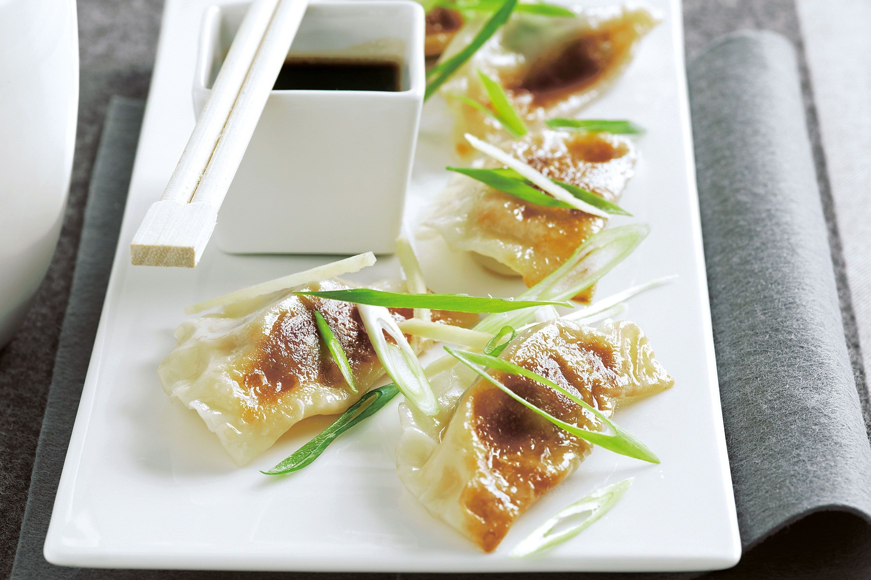 Beef gyoza with black vinegar dipping sauce.jpg