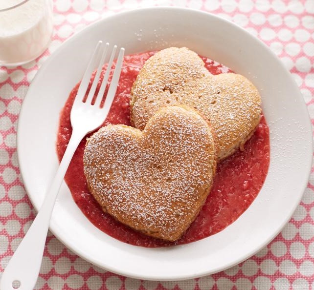 Heart-Shaped Whole-Wheat Pancakes with Strawberry Sauce.jpeg