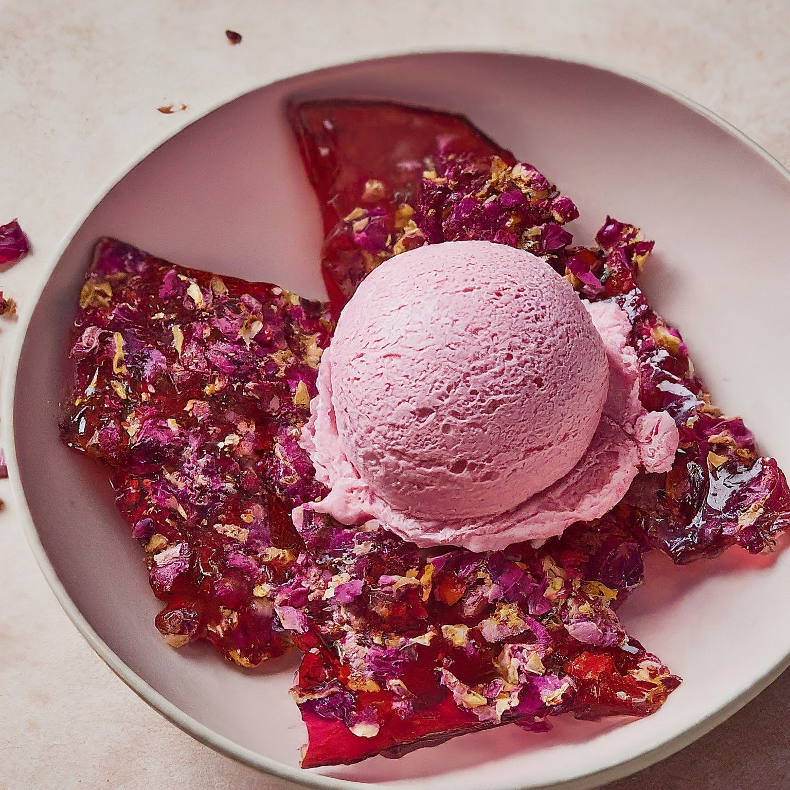 Lokum Ice Cream with Rose Petal Brittle Recipe.jpeg