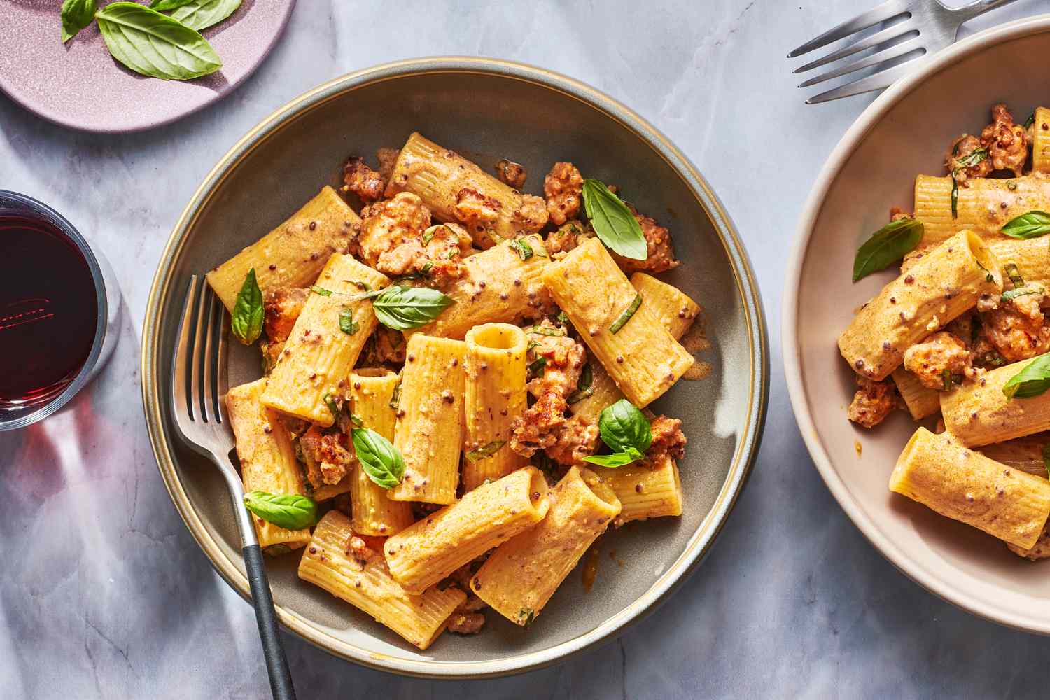 Pasta with Sausage, Basil, and Mustard.jpg