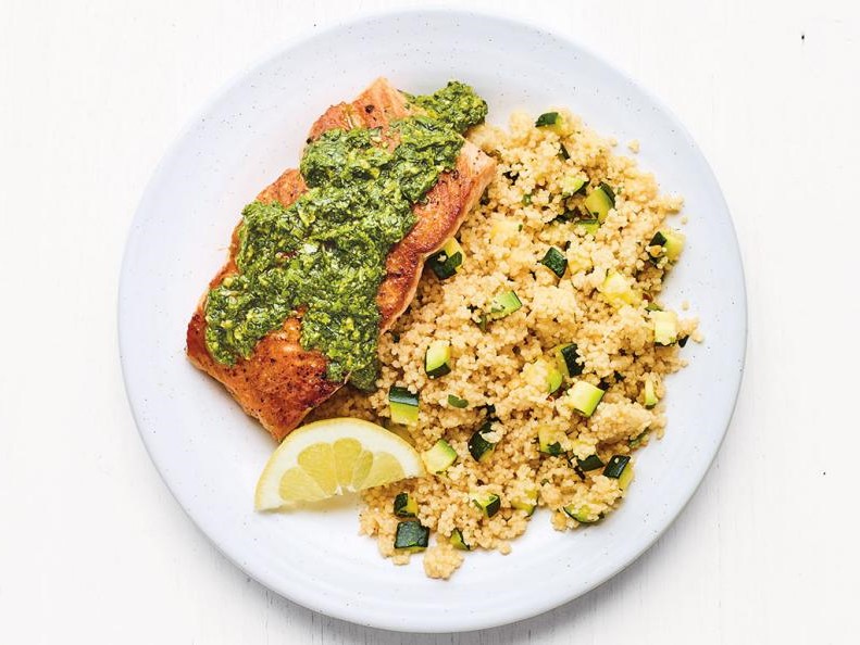 Salmon with Chermoula Sauce and Couscous.jpeg