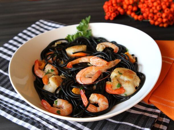 Squid Ink Pasta with Garlic Shri.jpg