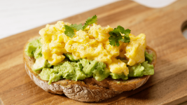 Scrambled Eggs with Avocado Toast.png