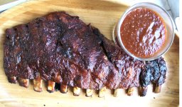 Spare Ribs with Peach Rum Barbeque Sauce.jpg